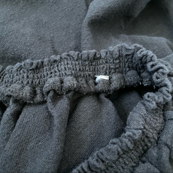 Piper by Townsen Black Off Shoulder Embroidered Dress Size Medium - Picture 5 of 6